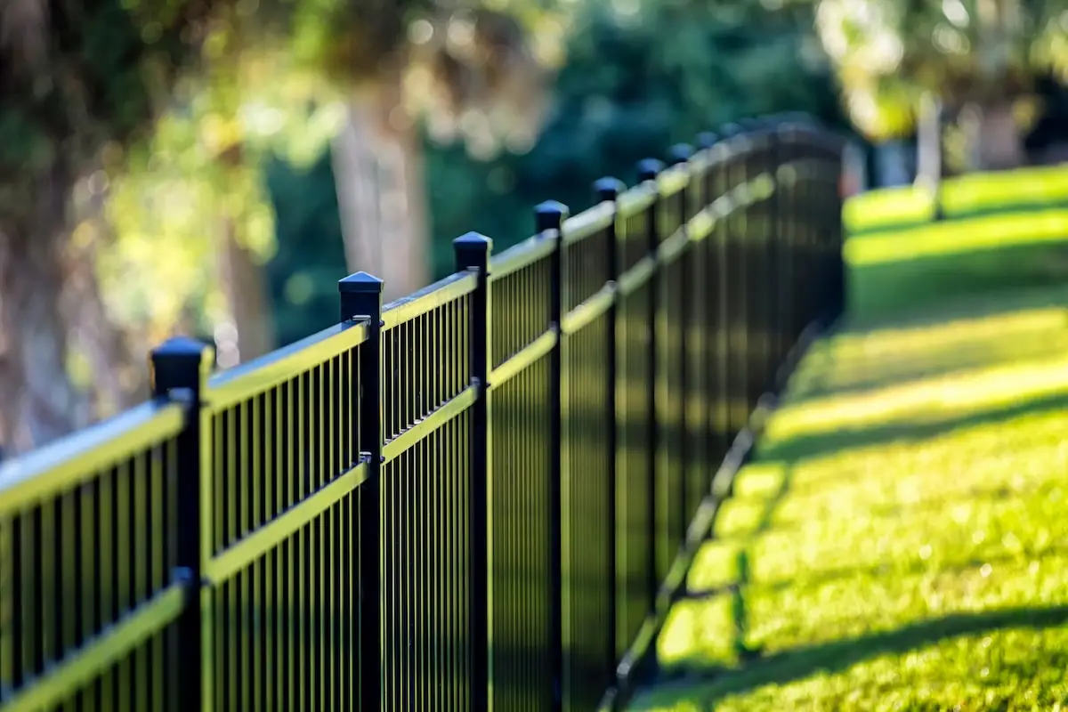 black fence