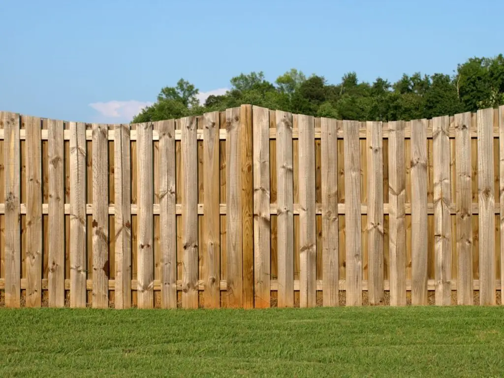 wooden property fence
